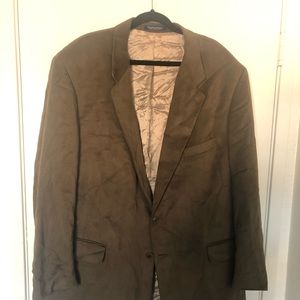 Oversized suede blazer